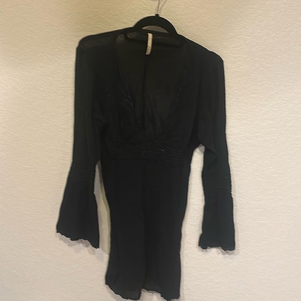 Gauze beach tunic dress